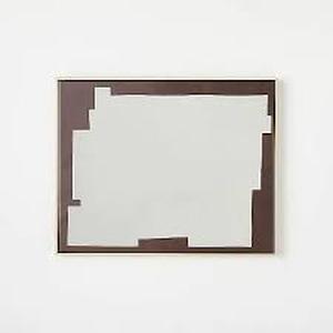 lot 17 image: 24 x 30 Simple Abstract Shape Framed Canvas Threshold Studio McGee