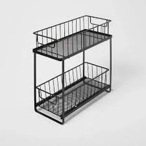 lot 61 image: Two Tiered Slide Out Organizer - Brightroom-Black