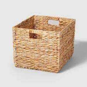 lot 66 image: Woven Water Hyacinth Milk Crate - Brightroom-Large