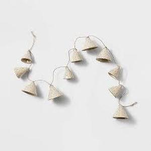 lot 83 image: Ceramic Bell Garland - Threshold designed with Studio McGee
