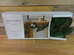 lot 74 image: Magnolia Leaf Garland - Threshold designed with Studio McGee- 6 ft