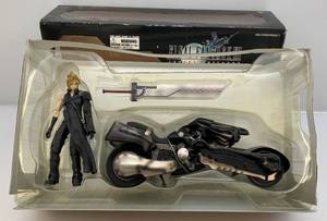 lot 24 image: Cloud Strife Fenrir Motorcycle Play Arts Final Fantasy VII Advent Children FF7 (NOB)