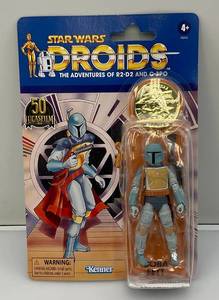lot 36 image: Star Wars DROIDS BOBA FETT Action Figure 50TH (NEW) Plastic Bubble Wrikled