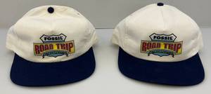 lot 88 image: Vintage Snapback Hats With Fossil Road Trip Advertising