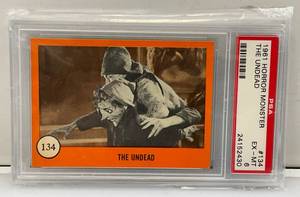 lot 107 image: PSA Graded (6) 1961 Horror Monster Series Trading Card  The Undead