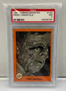 lot 142 image: PSA Graded (7) 1961 Horror Monster Series Trading Card  From Tarantula