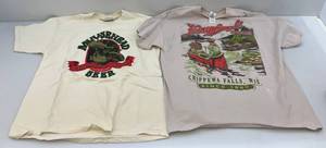 lot 150 image: Vintage Leinenkugels & Moosehead Beer Shirts (XL)