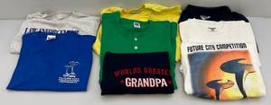 lot 152 image: Misc. Vintage Advertisement Shirts XL 1 XXL