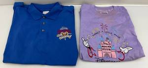 lot 156 image: Two Vintage Disney Shirts (XL) Never Worn (Staining Present On Purple)