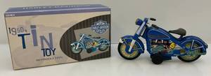 lot 174 image: Xonex Brand Limited Edition Harley Davidson Friction Drive Motorcycle 1950s Tin Toy Reproduction (Pre-Owned In Original Box)