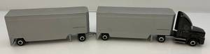 lot 187 image: 1997 United Parcel Service UPS Doubles Heavy Die-Cast Semi Truck 142 Scale (Pre-Owned Displayed)