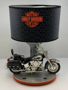 lot 195 image: Vintage Harley Davidson Table Light With Night Light & Lamp With Motorcycle Sounds (Works Great) VERY COOL  13 12 W x 18T X 8 12D