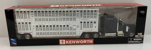 lot 206 image: Newray Brand 132 Scale Die Cast -Kenworth Cattle Truck  (Pre-Owned Displayed With Original Box)