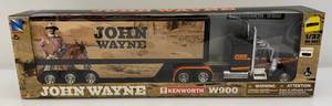 lot 222 image: Newray Brand 132  Scale Die-Cast  Kenworth W900 John Wayne Hauler (NIB)