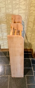 lot 92 image: Vintage Wood Dowel DVD-VHS Tape Media Rack