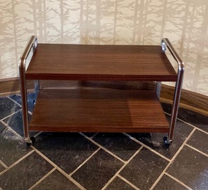 lot 98 image: Vintage Mid Century Rolling Cocktail Cart