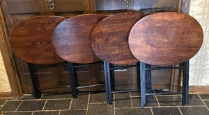 lot 58 image: Four Wooden TV Trays