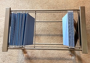lot 73 image: Easy Access Rolling File Cart on Wheels