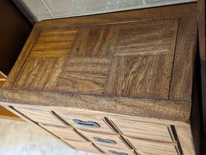 lot 101A image: Vintage Wood Nightstand