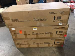 lot 20 image: Lot of 3 StyleWell Scottsbury Charcoal Black Wood Dining Chair with Slat Back and Walnut Brown Seat (Set of 2)   Customer Returns See Pictures