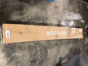 lot 50 image: MELLOW Naturalista Classic Brown Natural Pine Solid Wood Frame Queen Platform Bed with Wooden Slats   Customer Returns See Pictures