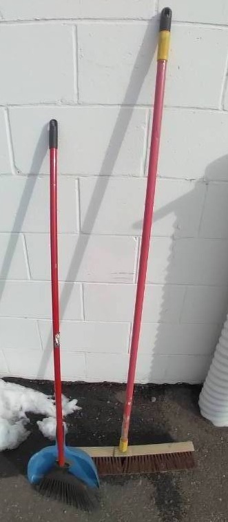 Pair of Shop Brooms