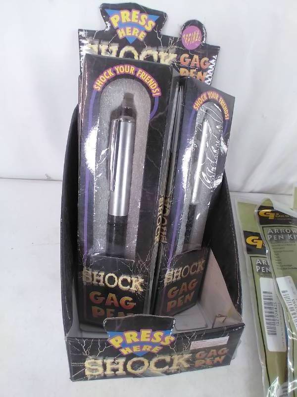 (5) Shock Gag Pens, iStun Stun Gun, Speedo Swim Goggles, and more