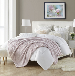 New Swift Home Oversized Plush Faux Fur Throw (Pink)