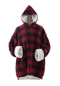 New Swift Home Unisex Oversized Sherpa and Micromink ThrowPullover Hoodie