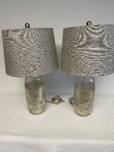2 Lamps With Grey Shades