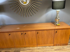 Long Wood Wall Cabinet