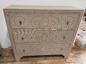 3 Drawer Dresser with Brad Accents