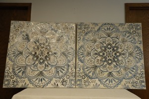 Set of 2 Edge Wrapped Wall Art