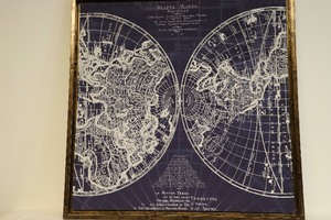 Framed Map Wall Art