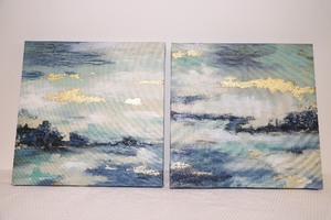Set of 2 Edge Wrapped Wall Art