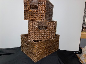 3 Woven Nesting Baskets