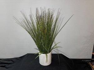 Faux Grass Potted Plant