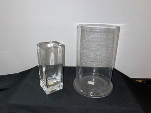 2 Piece Glass Vase