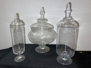 3 Piece Decor Glassware
