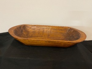 Mahogany Carved Wood Bowl