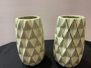 Set of 2 Ceramic Planter Vases