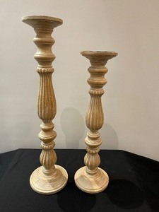 Set of Two Candle Columns