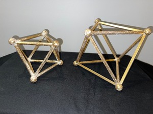 Set of Diamond Shaped Art Decor
