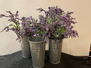 Set of 3 Tin Planters
