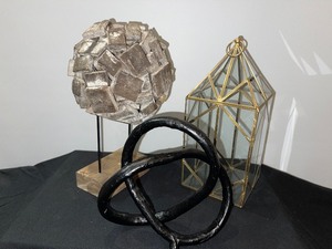 Set of 3 Home Decor Metal Art Pieces