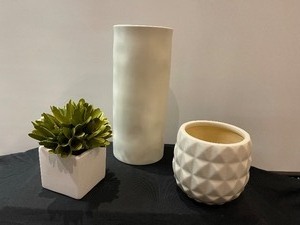 3 Ceramic Vases