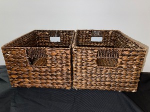 Set of 2 Weaved Baskets