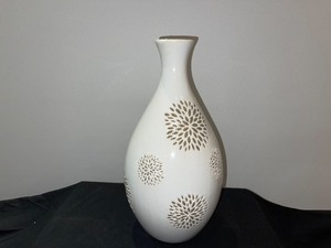 Glazed Bottle Stem Vase