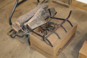 lot 683 image: Peterson Real-Fyre Natural Gas Fireplace Base Element G46-1820-11 with Extra Logs