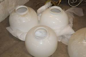 lot 721 image: Lot of (3) Replacement Glass Shade